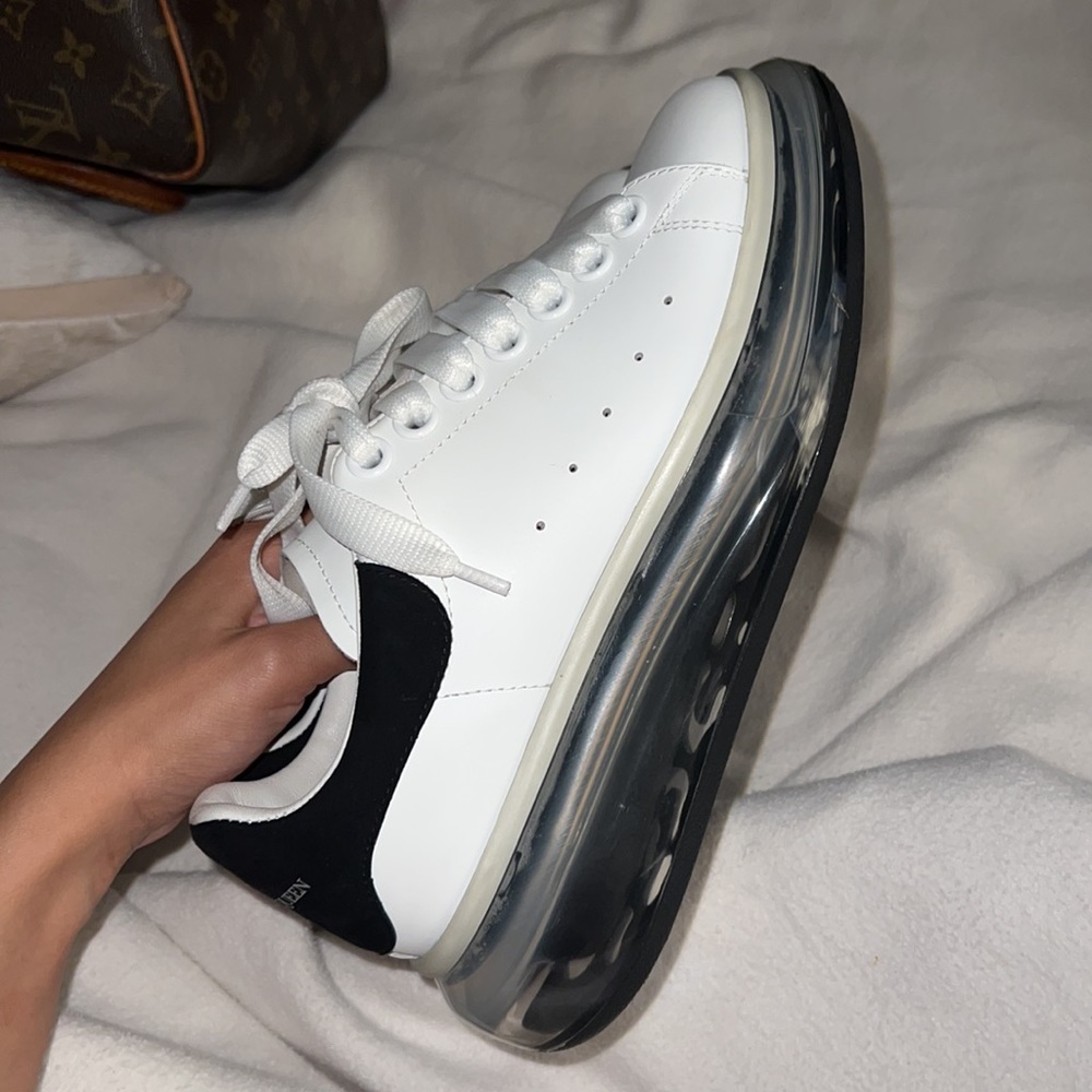ALEXANDER MCQUEEN authentic transparent sole sneaker